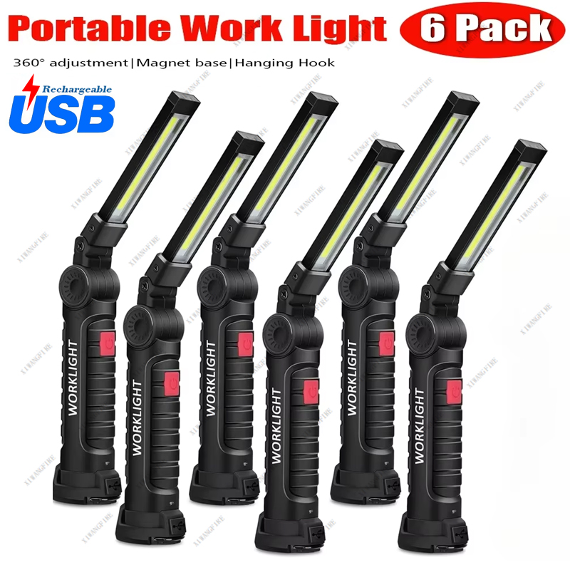 Renewable Energy Sources - Tragbare COB-LED-Arbeitsleuchte, USB wiederaufladbar, LED-Taschenlampe, Inspektionslampe