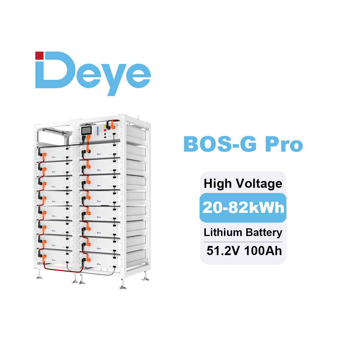 Deye LiFePO4 ESS BOS-G Pro Hoc – Lithium Battery 100Ah Bewertung und Preis